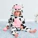 COOKY.D Unisex Winter Hooded Romper Jumpsuit | 2-36 Months | Cow Print | 6-12 Months - Buy Online on GoSupps.com