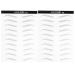 Solustrie 20 pairs of hair-like authentic eyebrows forehead shaper make-up sticker waterproof durable for women and men (pull up eyebrows)