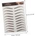 Baluue 18 Sheets Waterproof Eyebrow Stickers Fake Eyebrow Stickers Eyebrow Makeup Sticker Artificial Brown - Buy Online on GoSupps.com