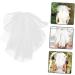 FOMIYES Bridal Short Veil Bachelorette Party Veil Short Veil with Comb Bridal Mesh Veil Bridal Veil Short Veil for Bachelorette Party Bride Hair Accessories Wedding White Rhinestones - Buy Online on GoSupps.com