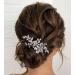 Zoestar Bride Wedding Hair Comb Crystal Leaf Headpiece Rhinestone Beaded Hair Accessories for Women and Girls (Silver) - Buy Online on GoSupps.com