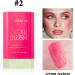 Waterproof Cream Blush Stick - Cherry 02# - Long-Lasting & Lightweight Formula - Buy Online on GoSupps.com