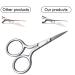 5-Piece Stainless Steel Nose Hair Scissor Set for Facial Grooming - Small Straight Tip Scissors for Hair Removal, Mustache, Beard, Eyebrows, Ear, Nose Trimming - Silver - Buy Online on GoSupps.com