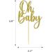 24 Pieces Oh Baby Cupcake Topper Multicolor Glitter Baby Shower Cake Decorations Boys Girls Birthday Party Supplies - Buy Online on GoSupps.com