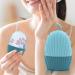 Silicone Ice Roller - Silicone Ice Mold for Face Beauty | Eye Massager Cube Holder Shells Shape De-Puff Eye Bags | Ice Cube Roller Massager Reusable Ice Mold for Face Eyes Neck Blue - Buy Online on GoSupps.com