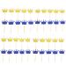 Royal Blue Prince Crown Glitter Gold Cupcake Toppers Picks for Wedding Birthday Baby Shower Boys' Party Decorations 40 PC Royal Blue Gold