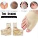 WOSLXM Premium Bunion Corrector Socks for Men and Women - Orthopedic Bunion Relief Protector Sleeve - 4 Pairs, Beige, Large - Buy Online on GoSupps.com