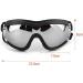 JIAMIAN Dog Goggles - Anti-UV Windproof Eye Protection for Medium & Large Dogs, Black - Buy Online on GoSupps.com