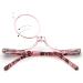 MMOWW Makeup Reading Glasses - Pink 2.5x Magnifying Glasses for Women with Single Lens Rotation - Buy Online on GoSupps.com