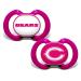 BabyFanatic Girls Pink Pacifier 2-Pack - NFL Chicago Bears - Officially Licensed League Gear