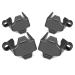 Ctemnpho Boat Bumper Clips Pontoon Boat Square Rail Fender Clips for Docking Adjusters/Clips/Hangers for Pontoon Bumpers ABS Plastic Gray 4 Pack