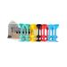 Tossit game darts of silicone -sauginp boccia inside strong and durable suction cup red cyan blue yellow - family pack red cyan blue yellow family pack
