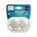 Philips Avent Ultra Air Schnuller 2 pieces BPA-free pacifier for babies aged 6 18 months (model: SCF085/20) green/orange 2 pieces (1 Pack)