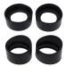 4PCS Eyepiece Cover for 32-36mm Stereo Microscope Eyepieces Soft Rubber Eyepiece Eye Guards Cups Shield 2PCS Oblique Angle & 2PCS Flat Angle Black