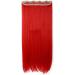 26" Hair Extensions One Piece Clip in Straight Full Head Silky Hair Pieces - Red(Length:66cm Weight:120g) 26" Inch Red - Buy Online on GoSupps.com