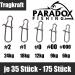 Paradox Fishing Snap Set I 175 Pieces #000-#2 | Snaps & Accessories for Trout Pike & Perch Fishing - Buy Online on GoSupps.com