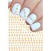 JMEOWIO Letters Nail Art Stickers Decals - 8 Sheets Self Adhesive English Alphabet Design for DIY Nail Decoration | Women Girls - Buy Online on GoSupps.com