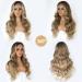 26 Inch Ombre Blonde Wavy Wig for Women - Heat Resistant Synthetic Fiber - Natural Look for Daily & Party Wear - Buy Online on GoSupps.com