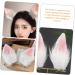 FRCOLOR 2 Pairs Hair Extensions Clips Rabbit Cosplay Hairclips Hair Clips Hairpin for Hair Accessories Rabbit Ear Headdress Women Hair Clip Issue Card Child Cats and Dogs Fabric - Buy Online on GoSupps.com