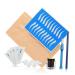 Beatifufu Practice Cup Manual Dark Blue and Eye Ink Embroidery Microblading Kit Pigment Eyebrow Skin