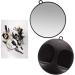 T4B LUSSONI Black Wide Hairdressing Hand Mirror 29 cm - Professional Salon Tool for Men and Women - Buy Online on GoSupps.com