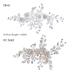 Smavles Wedding Hair Clipping Strass - Bridal Accessories - Silver & Rose Gold Flower Crystal Headdress for Women & Girls - Buy Online on GoSupps.com