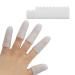 12 Pieces Silicone Gel Finger Protectors Finger Cots Fingertips Cover Protection Finger Caps Great for Protect Cracked and Dry Finger Skin & Nails