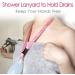 Shower Lanyard for Mastectomy Drain Holder - Pack of 2, Pink - Post Surgery Recovery Bath Accessories for Breast Cancer Patients - Buy Online on GoSupps.com