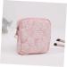 DOITOOL 4 Pcs Sanitary Napkin Storage Bag | Travel Makeup Organizer | Tampon Purses Period Kit | Cotton Linen Small Bag Black Pink | 11x11x3cm - Buy Online on GoSupps.com