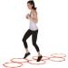Hexagonal Speed & Agility Training Rings - Set of 6 by Trademark Innovations Orange 20"