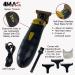 4MAS Buff86 Skeleton Design Bipper Trimmer with Zero-Gapped Gold TLG Blade - Black and Gold - Buy Online on GoSupps.com