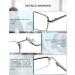 OKH 4-Pack Gun-Color Reading Glasses for Men - Metal Frame Blue Light Blocking & UV Filter - 1.5x Magnification - Buy Online on GoSupps.com