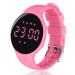 Flintronic pedometer clock fitness watch digital clock children pedometer Pedometer without Bluetooth app and cell phone activity tracker fitness bracelet tracker go pink for running