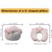 JOYRAVO 2-in-1 Travel Pillow for Kids - Pink Fish Animal Plushie Neck Pillow for Comfortable Airplane and Car Trips - Buy Online on GoSupps.com