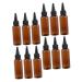 Hemobllo 12 pi ces Flacons Applicateurs pour Teinture Cheveux Rechargeables avec Embout pour Huile Capillaire Coloration et Soins Bouteilles L geres et Pratiques