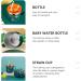 Kids Stainless Steel Milk Bottle with Scale, Anti-Scald Handle and Silicone Straw - Toddler's Eco-Friendly Drinking Cup - Buy Online on GoSupps.com