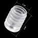 PAGOW 100PCS Silicone Buckle Elastic Cord Locks for Drawstrings - 50 Black & 50 Clear Adjusters for Masks, Adults, Children - Buy Online on GoSupps.com