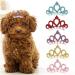 10Pcs Crown Shape Pet Hairpin 5 Colors Pet Hair Clip Grooming Hair Accessories for Small Medium Dogs Multicolour (47) - Buy Online on GoSupps.com
