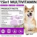 15 in 1 Multivitamin with Glucosamin and Probiotic Soft Chews (2 Packs) for Dogs. Multivitamin for Hip Joint Skin Coat Gut Health and Immune System with Duck Flavour for All Dogs (120 Chews). - Buy Online on GoSupps.com