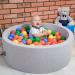 Kiddymoon 7cm Baby Game Balls - Colorful Plastic Balls for Ball Pit - 300 Count - Yellow Green Blue Red Orange - Perfect for Kids Fun & Play - Buy Online on GoSupps.com