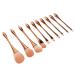Face Powder Brush 10pcs Soft Portable Professional Cosmetic Brushes with Ergonomic Handle for Daily Life