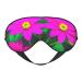 SSIMOO Flower Leaves Purple Red Flower 1 Sleep Mask-Adjustable Breathable Fashionable Eye Mask for A Comfortable Sleep Experience Black