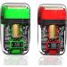 Transparent Body Titanium Plated Blade USB Charging Electric Shaver for Men - Red | Shop Now - Buy Online on GoSupps.com
