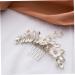 minkissy Bride Hair Comb Wedding Hair Side Comb Floral Hair Comb Bridal Hair Side Comb Bridal Hair Accessories Hair Side Comb White Miss Soft Pottery Metal Twist - Buy Online on GoSupps.com