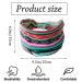 Boho Striped Wide Headbands 3Pcs Set - Elastic Knot Hair Wraps for Women and Girls - Buy Online on GoSupps.com