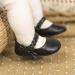 CENCIRILY Baby Girl Mary Jane Shoes | Anti-Slip First Walking Soft Sole Flats | Princess Wedding Dress Shoes for 12-18 Months | Black - Buy Online on GoSupps.com