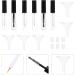 FOMIYES 1set Empty with Eyelash Gloss Portable Liner Mascara Elegant Lip Shadow Tubes Wand Refillable - Buy Online on GoSupps.com