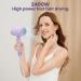 Professional Ionic Hair Dryer 1600W | Fast Drying Low Noise Blow Dryer with Diffuser - Perfect Gift (Purple - Buy Online on GoSupps.com