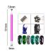 JERCLITY 10-Piece Cat Eye Nail Magnet Set for Cat Eye Gel Polish - Double-Head Flower Design Magnetic Pens for DIY Nail Art - Multi-Function Magnet Board Included - Buy Online on GoSupps.com