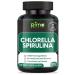 Rimo Nutrition Lab Tested Spirulina and Chlorella Capsules 1000 mg Per Serving- Purest Non-Irradiated Blue Green Algae - Best Raw Vegan Protein - Green Superfood